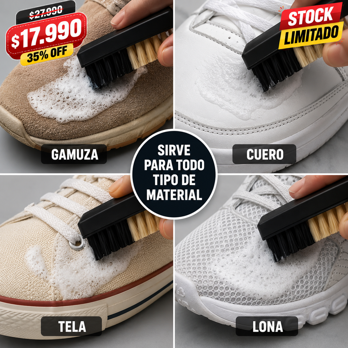 Kit de limpieza para calzado